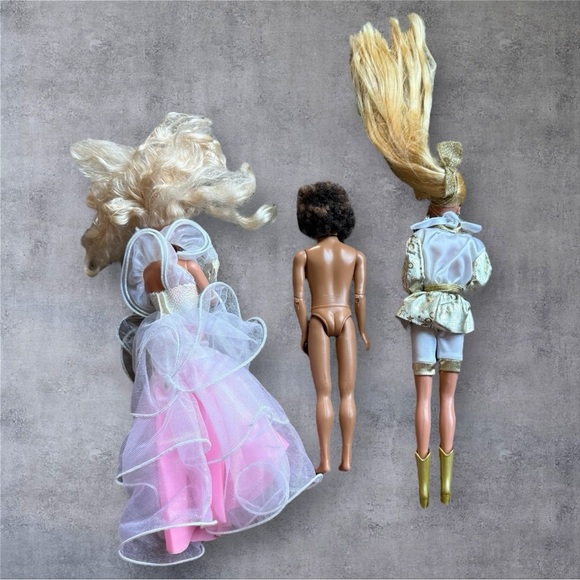 Barbie Hollywood Hair 1992, Dance Magic Barbie 1989, Mattel HS Musical Chad 2007 - Picture 2 of 8